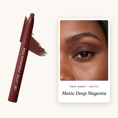 kin Eyeshadow stick in Matte Deep Magenta