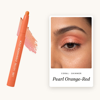 kin Eyeshadow stick in Pearl Orange-Red
