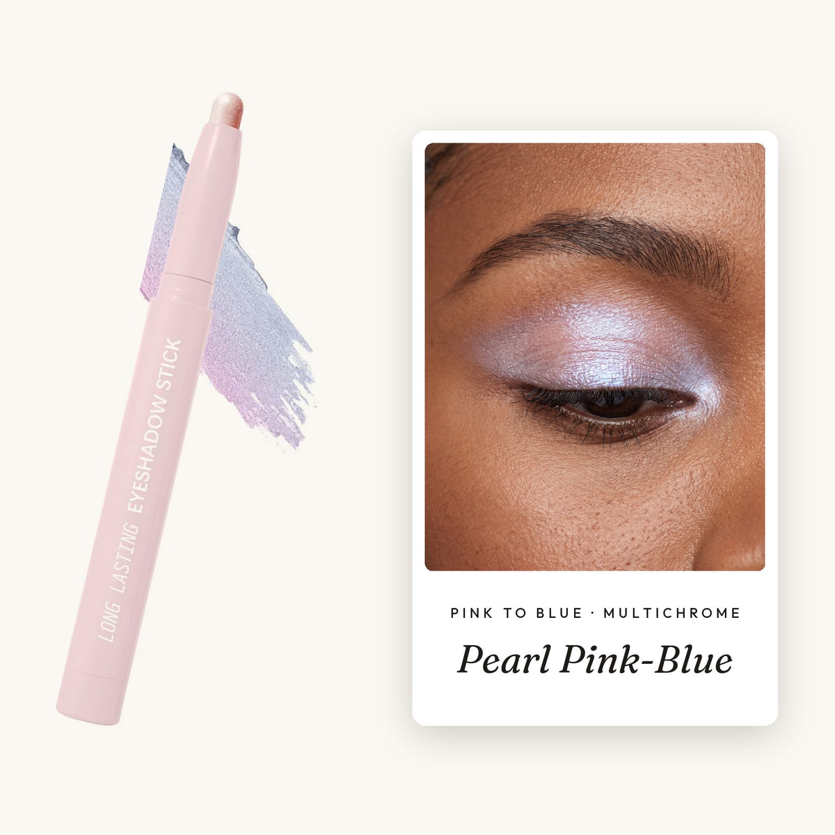 kin Eyeshadow stick in Pearl Pink-Blue