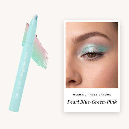 kin Eyeshadow stick in Pearl Blue-Green-Pink