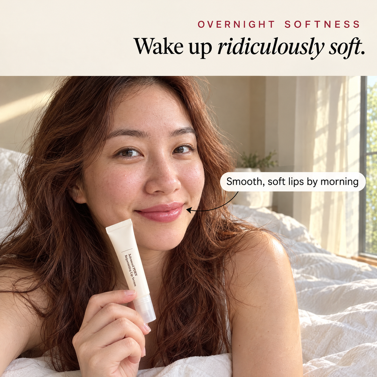 Wake up ridiculously soft: smooth, soft lips by morning